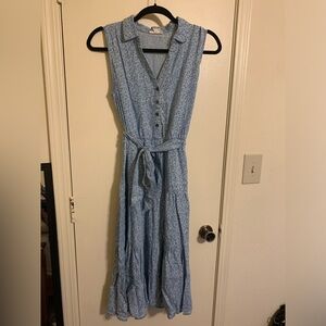 Jane and Delancey Blue Floral Maxi Dress